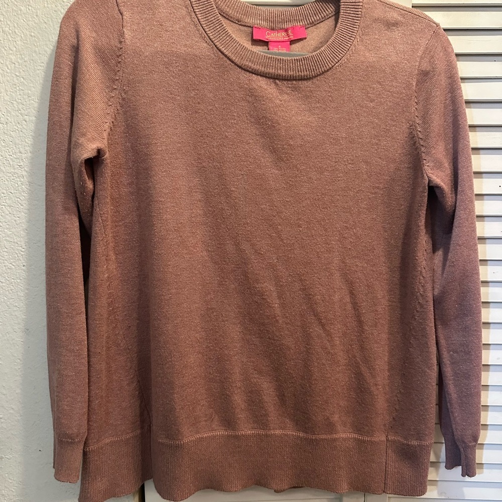 Catherines Women's Rose Crew Neck Sweater